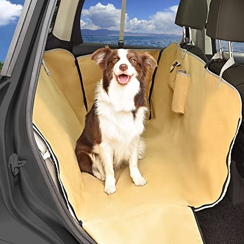 Dog Car Seat Cover for Back Seat Protector, Dogs Hammock Waterproof, Pet Car Accessories, Thick Heavy Duty Nonslip…