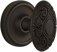 Vista 9 de Nostalgic Warehouse Classic Rosette with Victorian Door Knob, Privacy - 2.375", Antique Brass