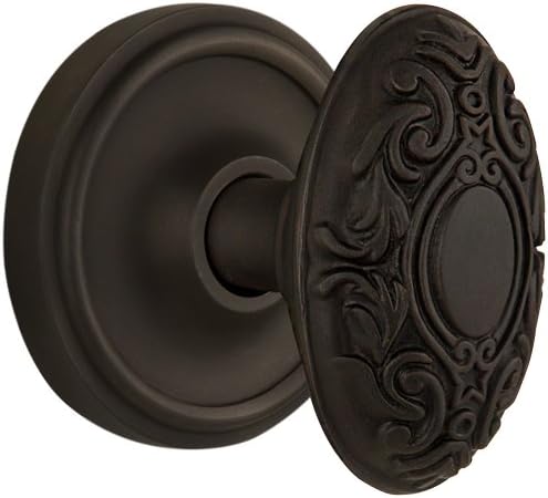 Miniatura 9 de Nostalgic Warehouse Classic Rosette with Victorian Door Knob, Privacy - 2.375", Antique Brass