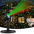 Christmas Decorative Laser Lights Projector Outdoors Decor Waterproof LED Red and Green Stars Twinkle for Xmas Home House Yard Garden Patio Wall Indoor Wireless Remote