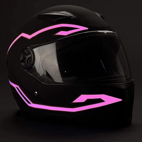 Miniatura 3 de 4PCS Casco de motocicleta de conducción nocturna con luces EL