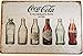 Kb Plaque murale en métal de style vintage, avec inscription Coca Cola In The Distinctive Bottle, 30 x 20 cm