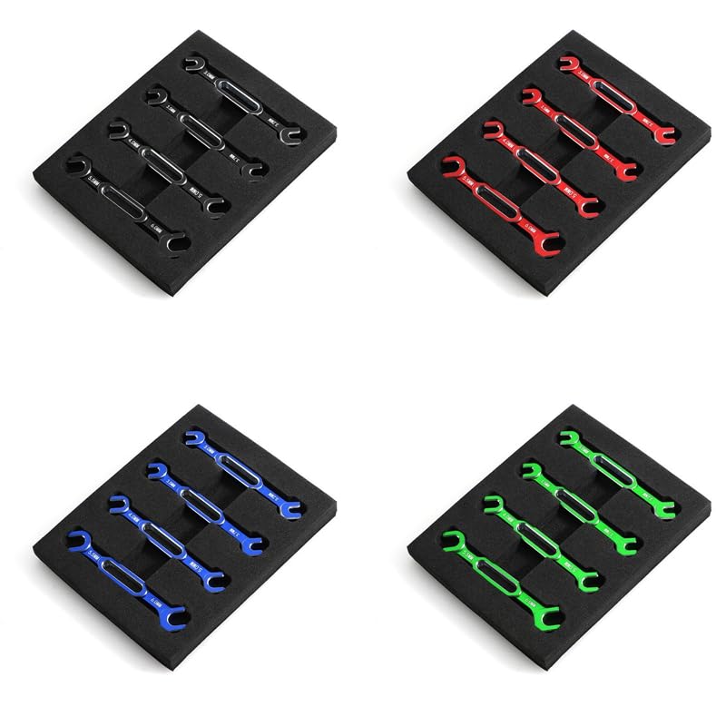 GYJSTBAJ Wrench Adjustment Push Rod Wrench Turnbuckle Nut Ball End Joint Remover Tool For RC Car Parts 3/3.2/3.5/3.7/4/5/5.5/6Mm-Blue