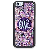 iPhone 6 6S Case, Simply Customized Phone Case Compatible iPhone 6 6S [4.7 inch] Purple Paisley Mono