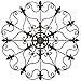 Yun&Lin Crafts YL Crafts - Metal Mounted Medallion Hand-painted Wall Decor 28"x28", Large Metal Home Wall Art for Indoor and Outdoor Settings