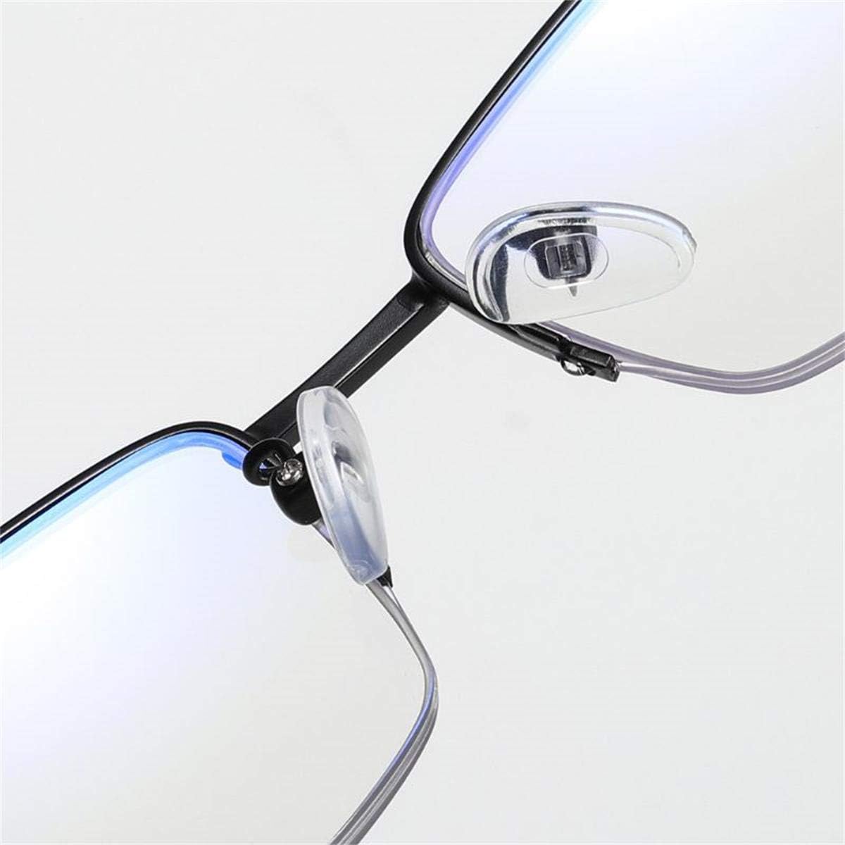 LJIMI Progressive Multifocus Presbyopic Reading Glasses Blue Light Blocking Half Frame Titanium Alloy No Line Multifocal UV Protection Computer Readers for Men and Women Eyeglasses Anti Glare Eyewear