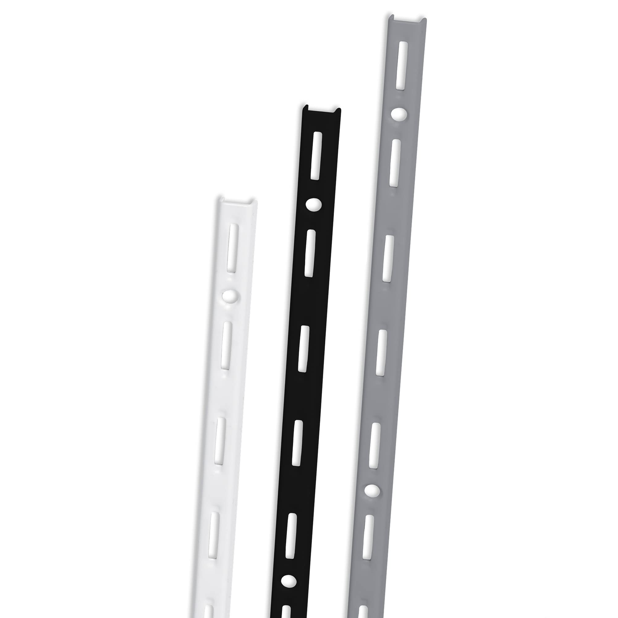 Kit Fixation Murale Pour Rail Organisateur LogiLink EO0019-1 | 2 Supports Blanc Mat | Charge Jusqu'à 50 Kg