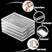 Jucoan 50 Pack 1 oz Silver Bar Holder Case, Clear Acrylic Bar Capsule, Waterproof Silver Bullion Storage with Plastic Storage Box for Collector, 50 x 30 x 3 mm