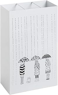 HAKU Schirmständer Regenschirmständer weiß, Metall - Maße: B 30 x H 48 x T 16 cm, Style: Modern
