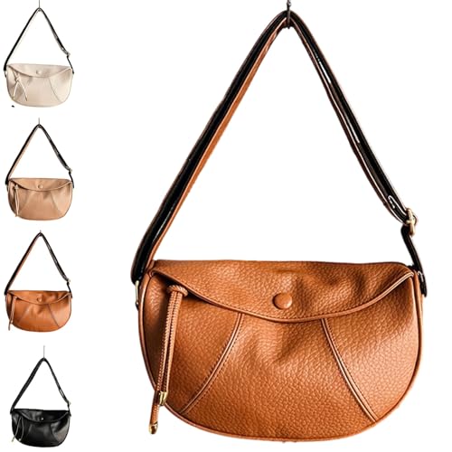 Modern Minimalist Crossbody Purse,Underarm Dumpling Handbags with Adjustable Strap,Ladies Shoulder