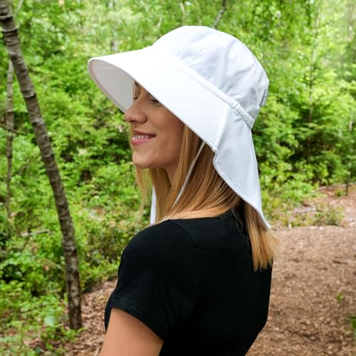 Image of JAN & JUL Water Resistant Sun Hat with UV Protection and Neck Flap for Men and Women