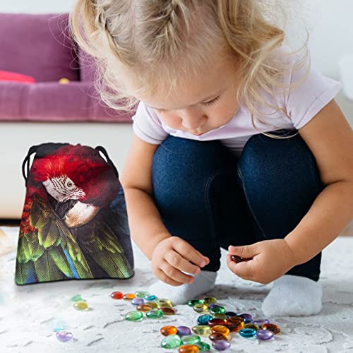 5 Pcs Jóias Sacos Com Cordão | Boljóias com cordão com padrão animal - Saco cartas tarô para dados,