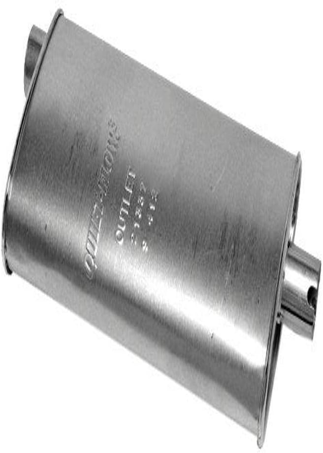 Walker Quiet-Flow SS 21337 Direct Fit Exhaust Muffler 2.25" Inlet (ID) 2.25" Outlet (ID) for Jeep Wrangler