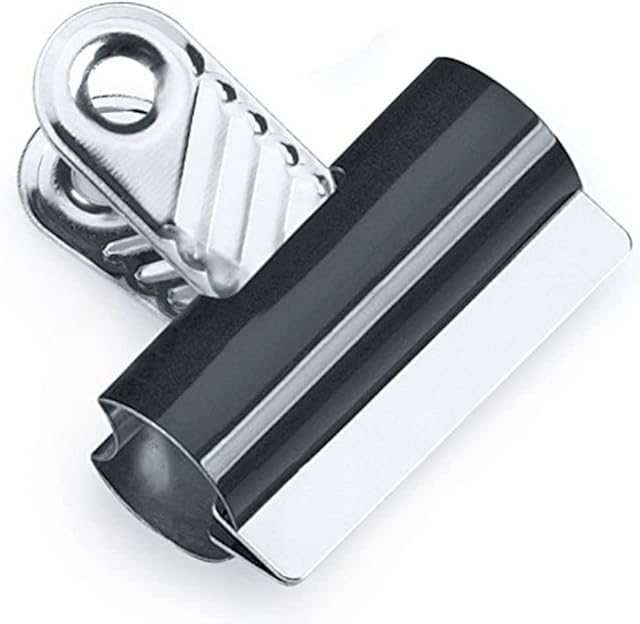 Rapesco RCB070B1 70 mm Letter Clips, Black, Pack of 10