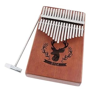 CHENTAOMAYAN 17 Sleutel Kalimba Elk Geluidsgat Enkele Board Mahonie Duim Piano Mbira Mini Toetsenbord Instrument met…