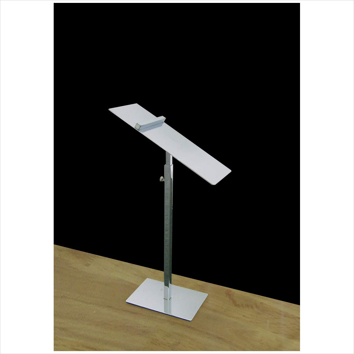 ANGLED SHOE STANDS - CHROME