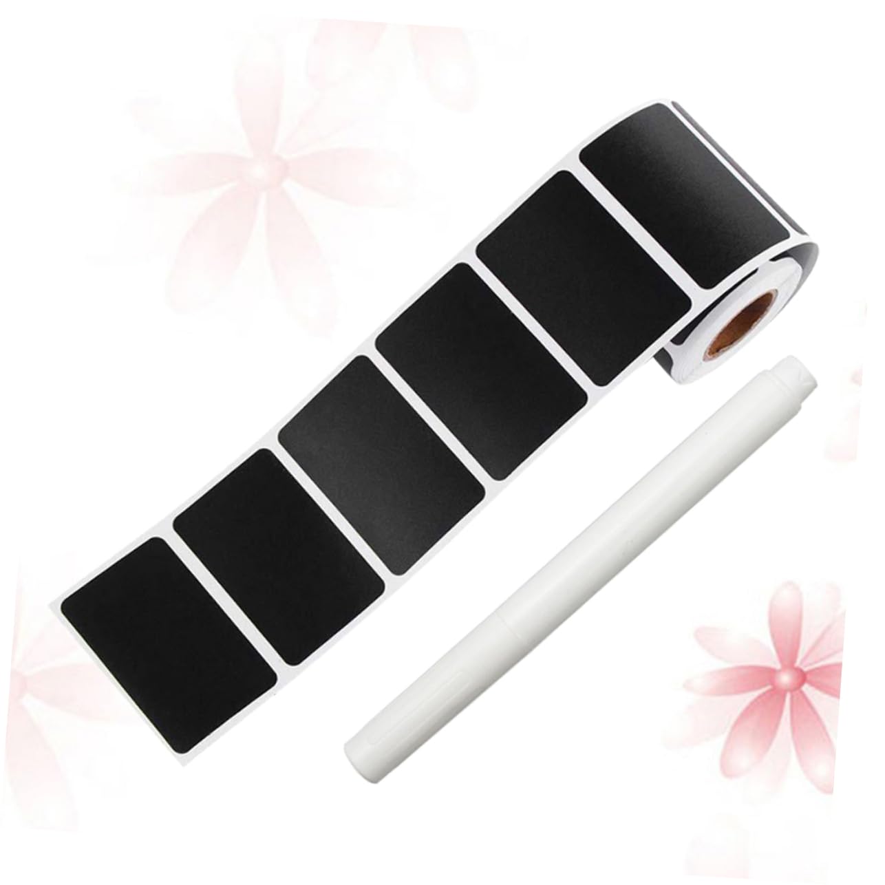 TEHAUX 450pièces Étiquettes Adhésives Pour Tableau Noir Autocollants Rectangulaires Pour Cuisine Bocaux Et Rangement Avec Stylo Réutilisables Et Étanches