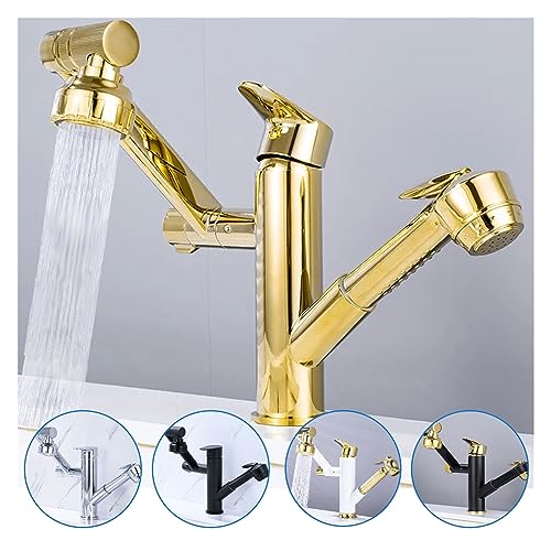 Robinet de salle de bain chrome rotatif 1080° mitigeur chic et durable - 7