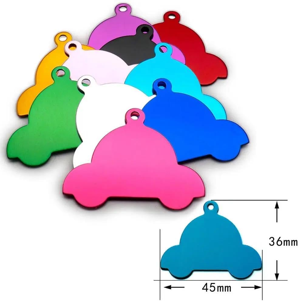 100 PCS Aluminum Custom Pet ID Tag Pendant Pet Blank ID Tag Engravable Cat Dog DIY Tag Personalized Pet Tag Nameplate Pet Supplies,B