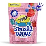 Enjoy Small Wins Candy by Jayson Tatum – Sugar Free Lollipops, Healthy Vegan Candy, Low Calorie Sweet Treats, Keto Friendly Snack, Organic Plant-Based Ingredients, Non GMO, Lemonade Variety Pack, 12 Count, 4.23 Oz