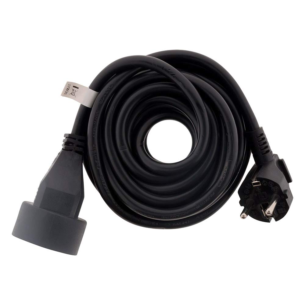 Zenitech Prolungatore femmina a maschio 16A HO5VV F 3G1,5mm², 5m nero