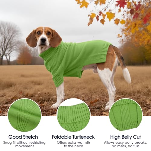 Image of Great Dane Sweater,5XL Extra Large Sweater for Giant Breed Dogs in Winter | Turtleneck Cold Weather Outfit, For Senior & Short-haired Giant Dog Clothes, Elastic Pullover for Saint Bernard,Mastiff
