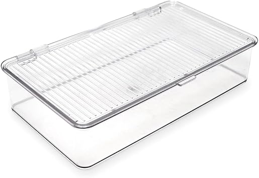 Isaac Jacobs Small Stackable Organizer Bin 10.75 x 6.5 x 2.4