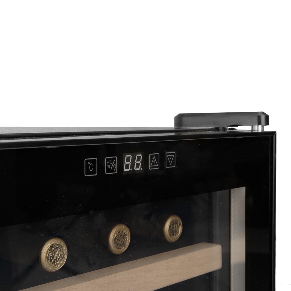 Orbegozo Vinoteca para vinos VCO 4100, 41 botellas, 98 litros, refrigeración por compresor, negro.