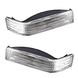 Brock Replacement Set Driver and Passenger Park Signal Front Marker Lights Compatible with 1997-1998 Grand...