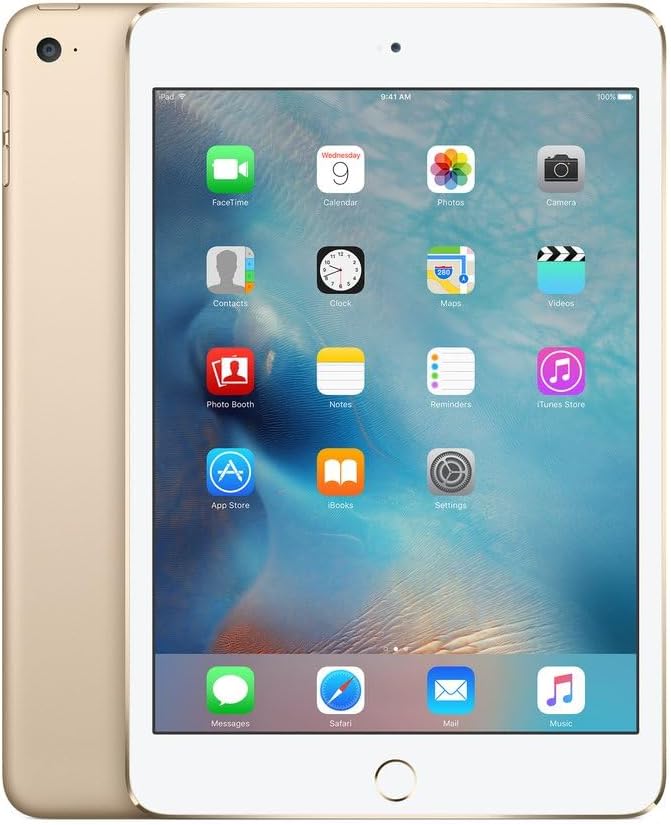 Apple iPad Mini 4 64gb Wi-Fi - Gold (Renewed)