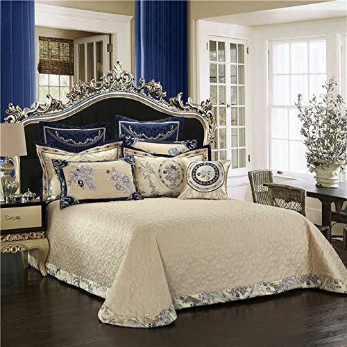 RONGXIE Wedding giftEgyptian cotton Jacquard Bedding Set King Queen Size Bed Sheet set Duvet cover Pillowcases