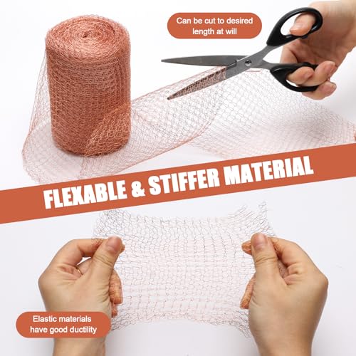 Coldairsoap Copper Mesh Roll Rodent Control for Pest-50 ft x 5 in, Rustproof for Bat & Snails-DIY Hole Filler or Gardening - Thumbnail 6