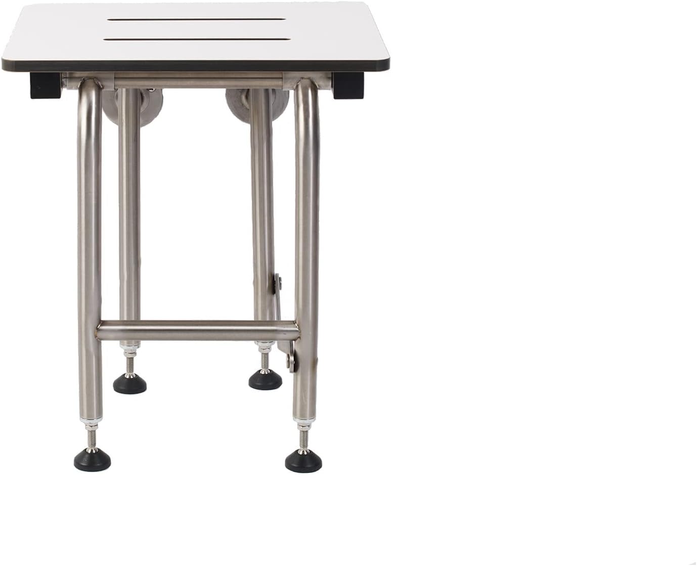 Shower Seat Resin with Legs, ADA Heavy Duty Shower Chair for Inside Shower 400lbs | 304 Stainless Steel | Shower Chair for Elderly and Disabled | Folding Shower Seat Wall Mounted | 18”x16”