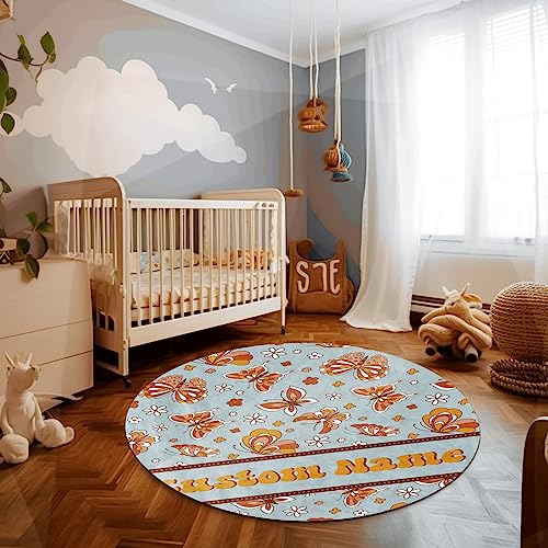 Duckbe Custom Name Baby Rug Nursery Mat for Baby Boys