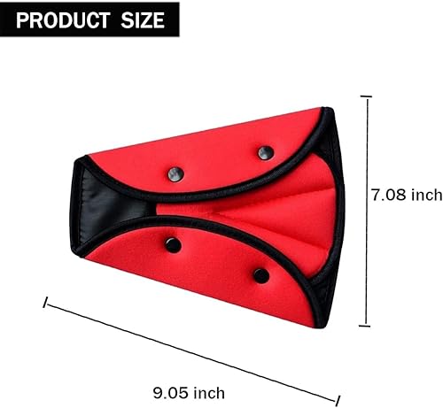 Miniatura 2 de gunhunt 2 ajustadores de cinturón de seguridad para niños, ajustador de cinturón de seguridad triangular para adultos y niños, ajustador automático