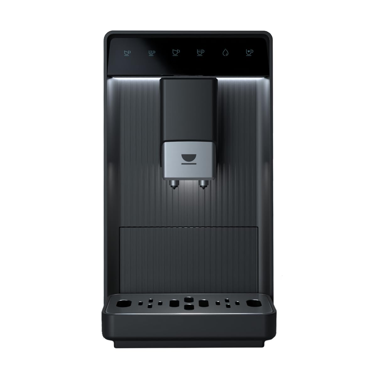 Incapto Aura Cafetera Superautomática | 19 Bares | Botón Doble Espresso | Cafetera de Grano Compacta y Diseño Elegante | Molinillo Regulable | Limpieza automática | Múltiples recetas (Negro)