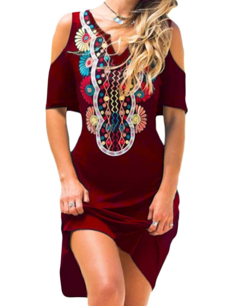 ORANDESIGNE Vestito Donna Estivo Corto Largo Mini Ampio Abito Casual