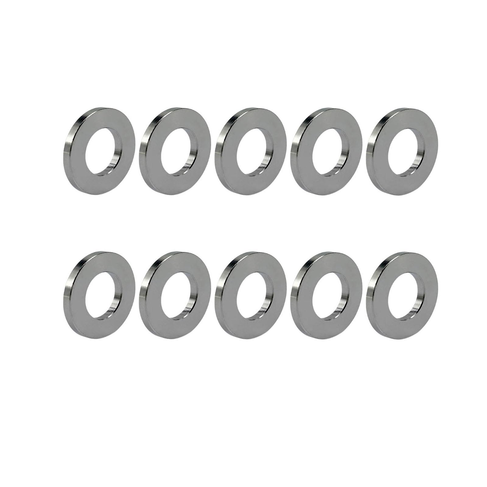 RISON Titanium Washer M12 Titanium Flat Washer Original Sealing Ring DIN125 Seal Washers 10Pcs Titanium Alloy Metal Washers GR5 Washer for Screws Nuts Threaded Rod