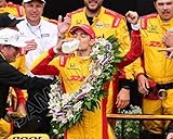 SPORTSPHOTOSUSA Alex Palou 2025 Indianapolis Indy 500 Winner Champion Drinks Milk Auto Racing 8X10 Photo