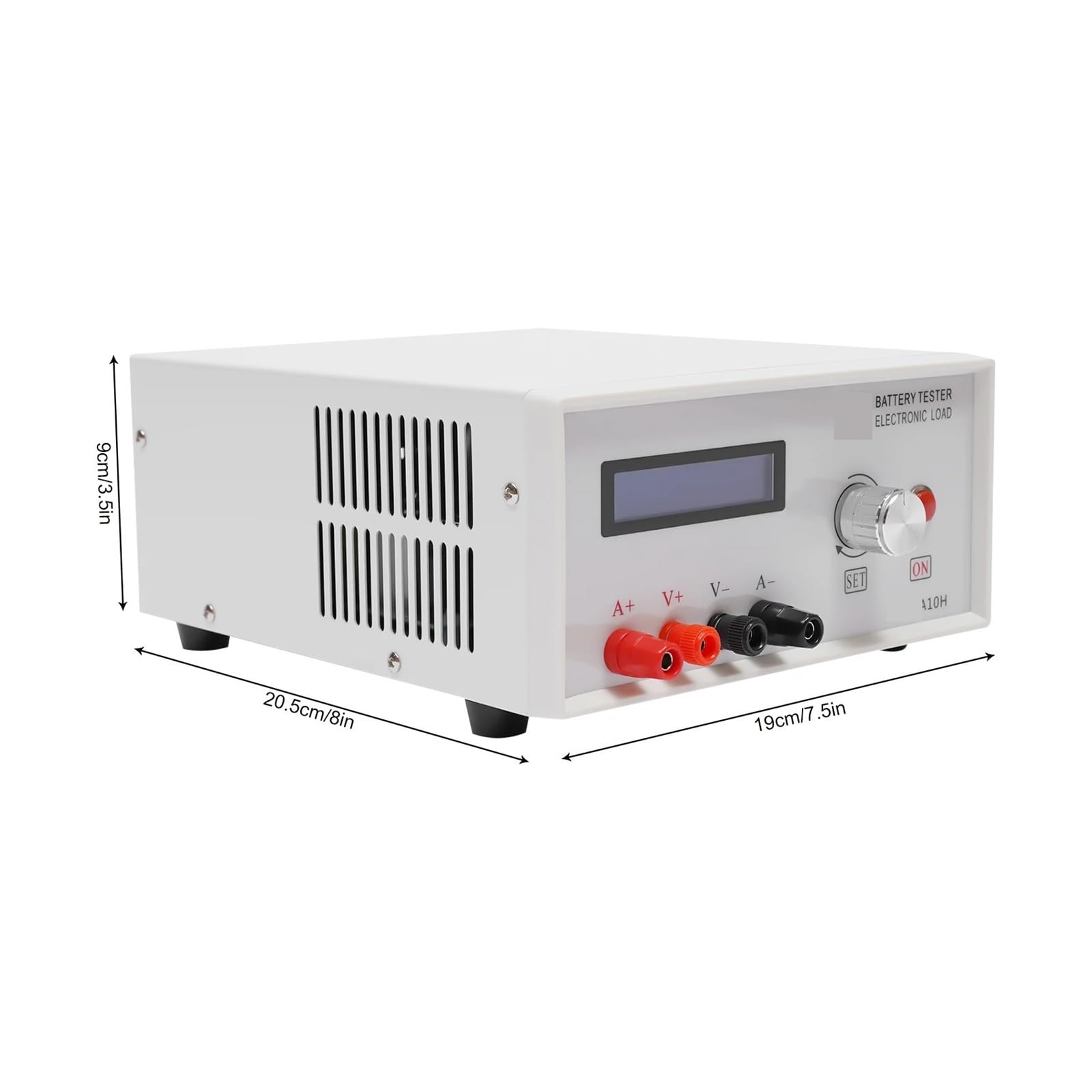 Comprobador de capacidad de carga/descarga de batería A10H con pantalla LCD, carga electrónica