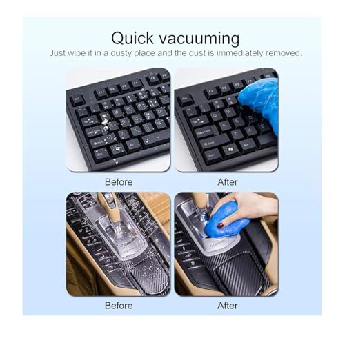 TRV HUB Fly to Win Magic Gel for Car Interior Cleaner, Keyboard Cleaner Gel Sticky Jelly Desktop Laptop Computer Dust Remover Flexible Reusable... - Image 6