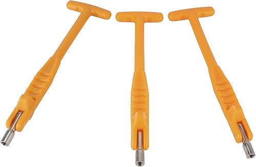 Qiilu 3 piezas de 0.276 in / 0.3 pulgadas tubo extractor de válvula de neumático desmontado herramienta de reparación de neumáticos universal (Ofor