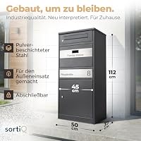 SortiQ Paketbox|XXL Paketfach|1 Briefkästen|Starkregentest|fertig montiert – Ansicht 7