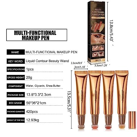 Blush Beauty Wand, Matte Liquid Cheek Blusher With Cushion Applicator, Natural Silky Smooth Creamy Face Blush Wand, Waterproof Blendable Blush Stick For Cheek Lip (03 Cherry Red) #TOP6
