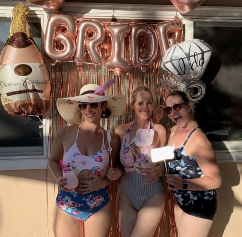 Bachelorette Party Decorations — Rose Gold Balloon Party Backdrop, Bridal Shower Banner, Bridal Shower Decorations, Bridal Shower Decor, Wedding Shower Decorations, Bridal Shower Gift, Bride Balloon #TOP4