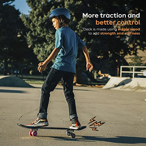 Image of Tony Hawk 31 inch Skateboard, Tony Hawk Signature Series 3, Metallic Graphics & 9-ply Maple Deck Skateboard for Cruising, Carving, Tricks and Downhill, Hawk Engine