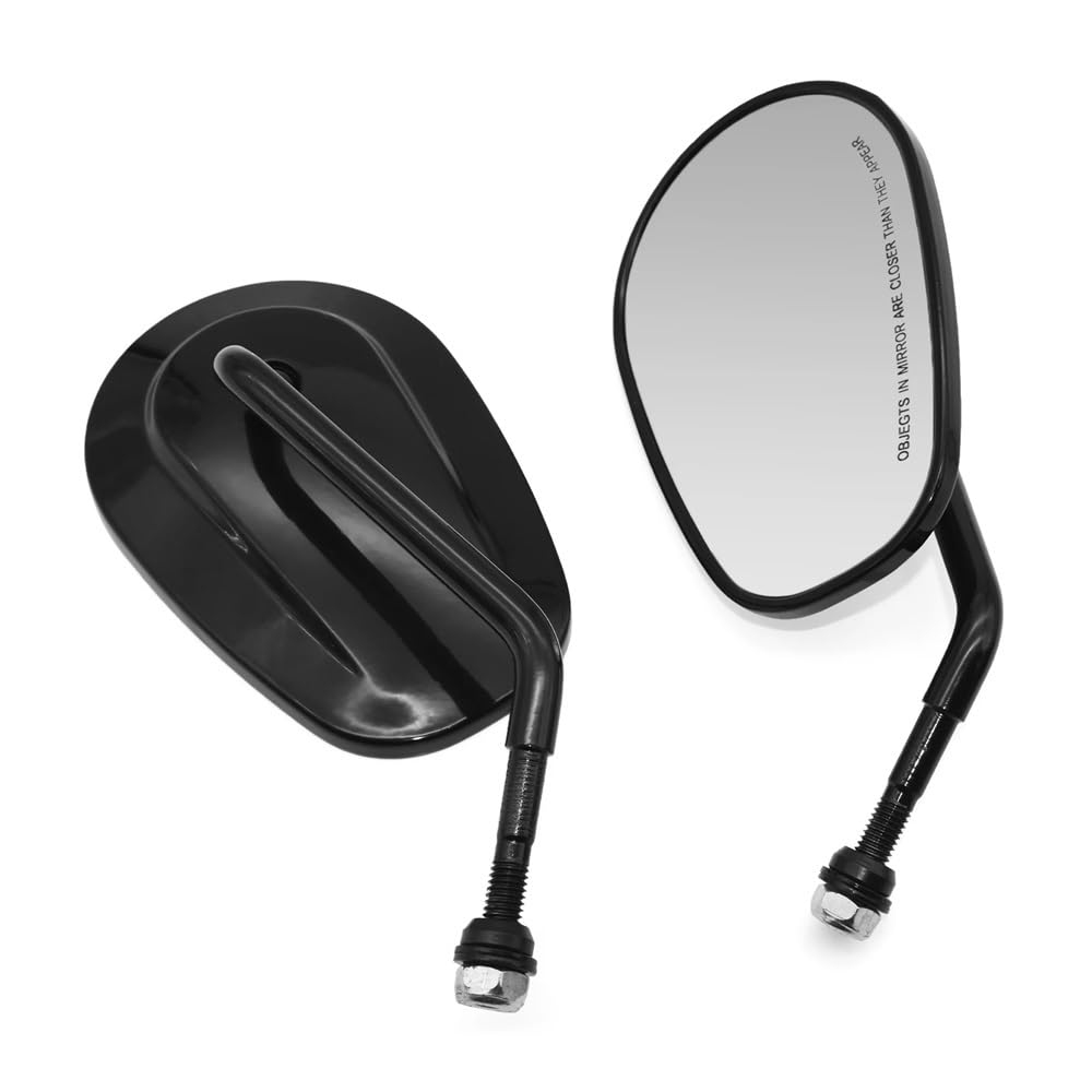 Rétroviseurs de moto noirs pour Davidson Dyna Softail Touring - 8
