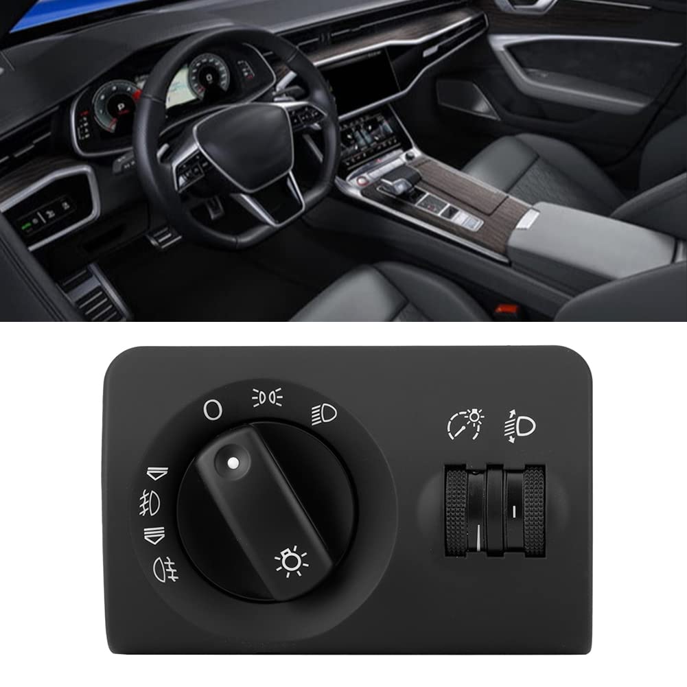 Car Headlight Fog Lamp Switch, ABS Material, Direct Fit for C5, Non Destructive Installation