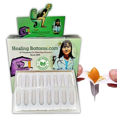 Healing Bottoms Anal Fissure Suppository | Expert Formulation for Rectal Bleeding Due to Anus...