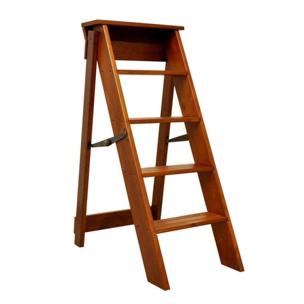 Escabeaux chaises escalade bois 5 marches pliants pour salon